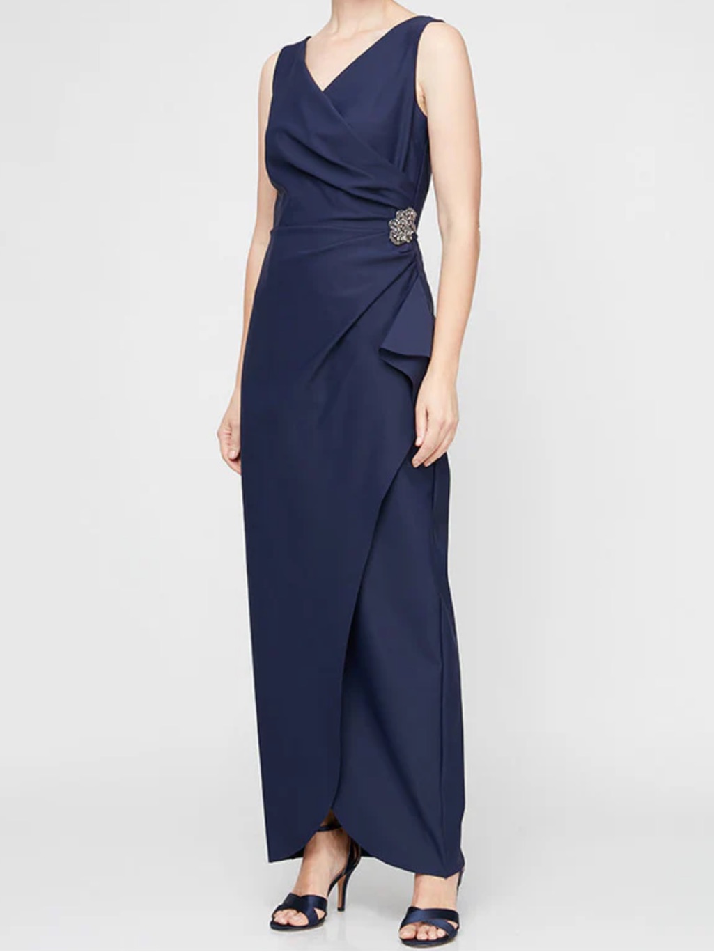 Nwt Alex Evenings Navy Formal Gown - Size 14 - Nordstrom